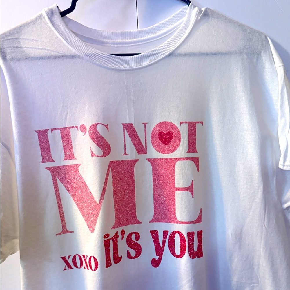 Valentine’s Day shirt, White, large by Haines